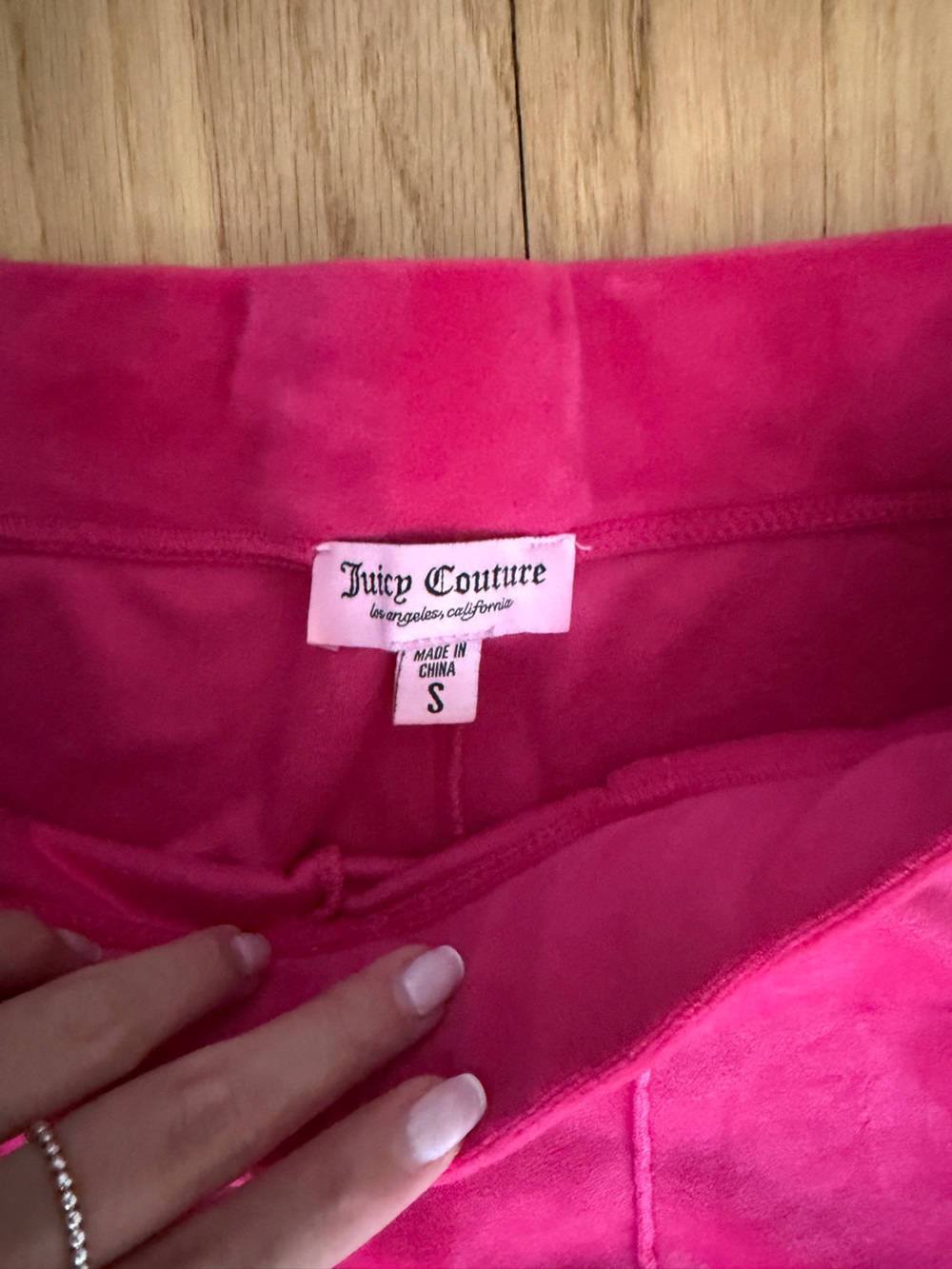 Juicy Couture Girls' Hot Pink Velour Set - Picture 3 of 4